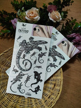 Chameleon Lizard Gecko Temporary Tattoos Fake for Women Men Makeup Hands Arm Leg Chest Shoulder Neck Fashion Removable Sticker Decal Festival Body Paint (Pack 2 PCS.)
